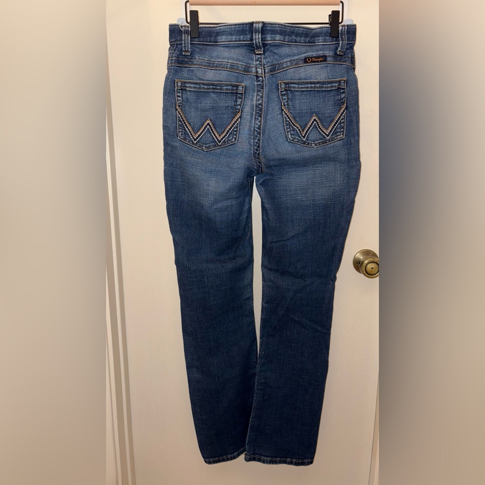 Wrangler bootcut women’s blue jeans - Picture 5 of 9